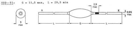 BY509 DIODE HAUTE TENSION 1250V 4mA