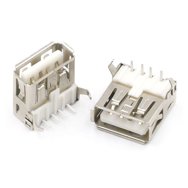 CONNECTEUR USB A FEMELLE COUDE à SOUDER