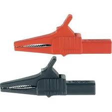 PINCE CROCODILE G.MODEL ISOLE NOIR ET ROUGE ( la paire )