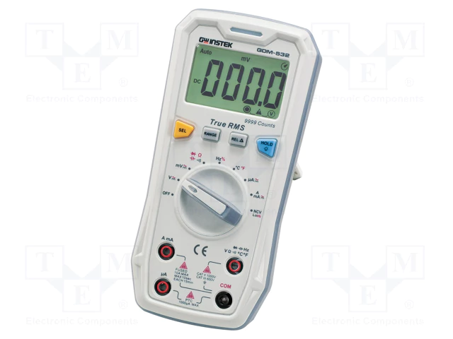 GDM-532 MULTIMETRE True RMS LCD; (9999); précision VDC: ±(0,5%+3digit) GW INSTEK