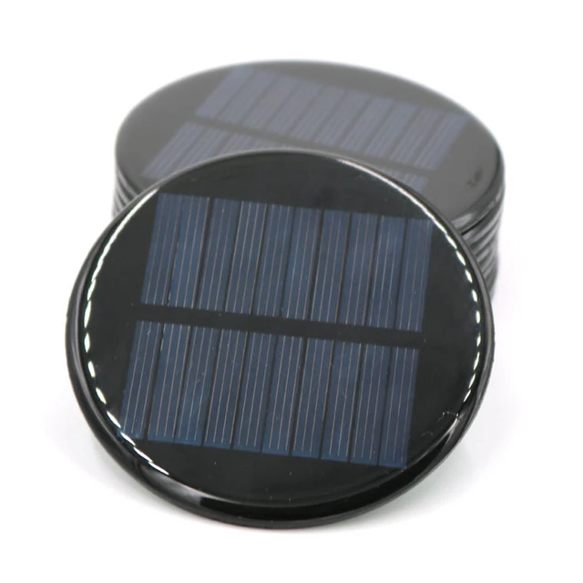 MODULE PANNEAU SOLAIRE MINI ROND 6V 2W ( Diamètre : 8cm )