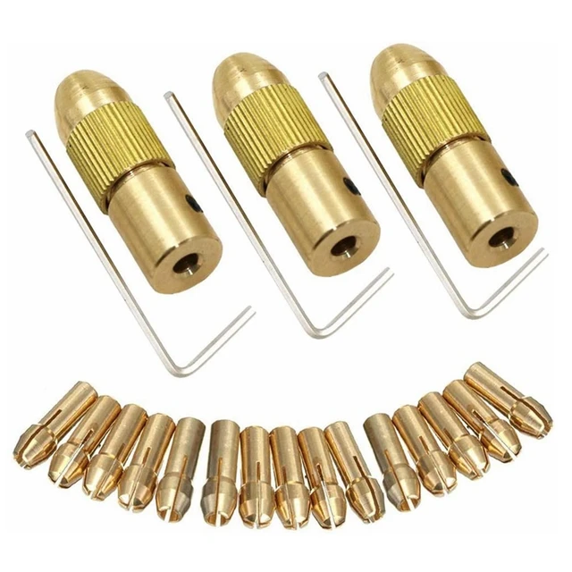 7 Pièces/Ensemble, 2.35/3.17/4.05/5.05mm, pour Moteur Electrique, Outil de Foret, adaptateur de MANDRIN