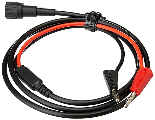 CORDON BNC MALE – 2 FICHES BANANES MALE ISOLES 4mm N/R 1Mètre