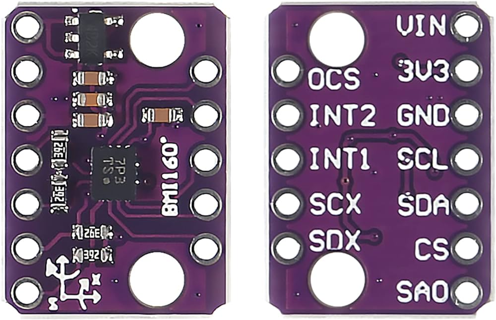 GY-BMI160 6DOF Accéléromètre 3 axes et Gyroscope 3 axes 3-5V