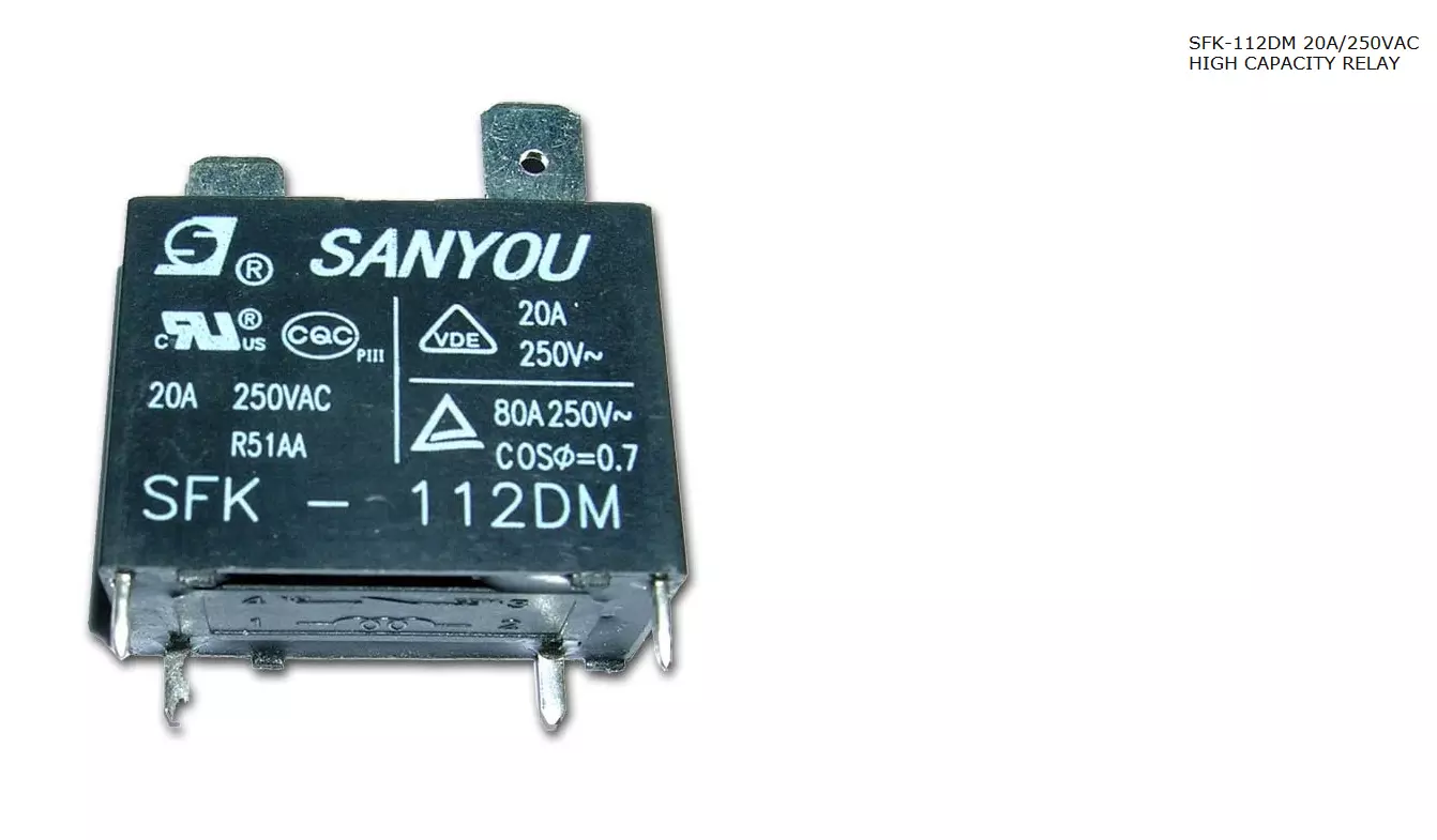 CHF-V-112DA RELAIS 12VDC 20A SANYOU