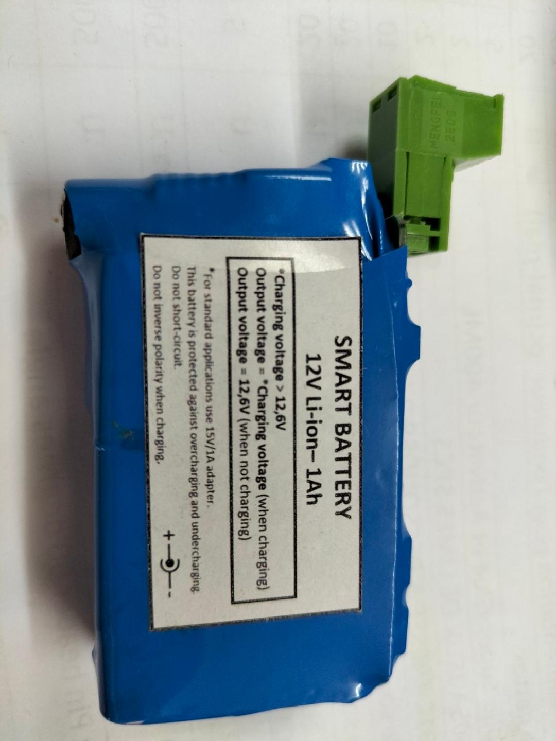 SMART BATTERIE 12V Li-Lion 1Ah RECHARGEABLE