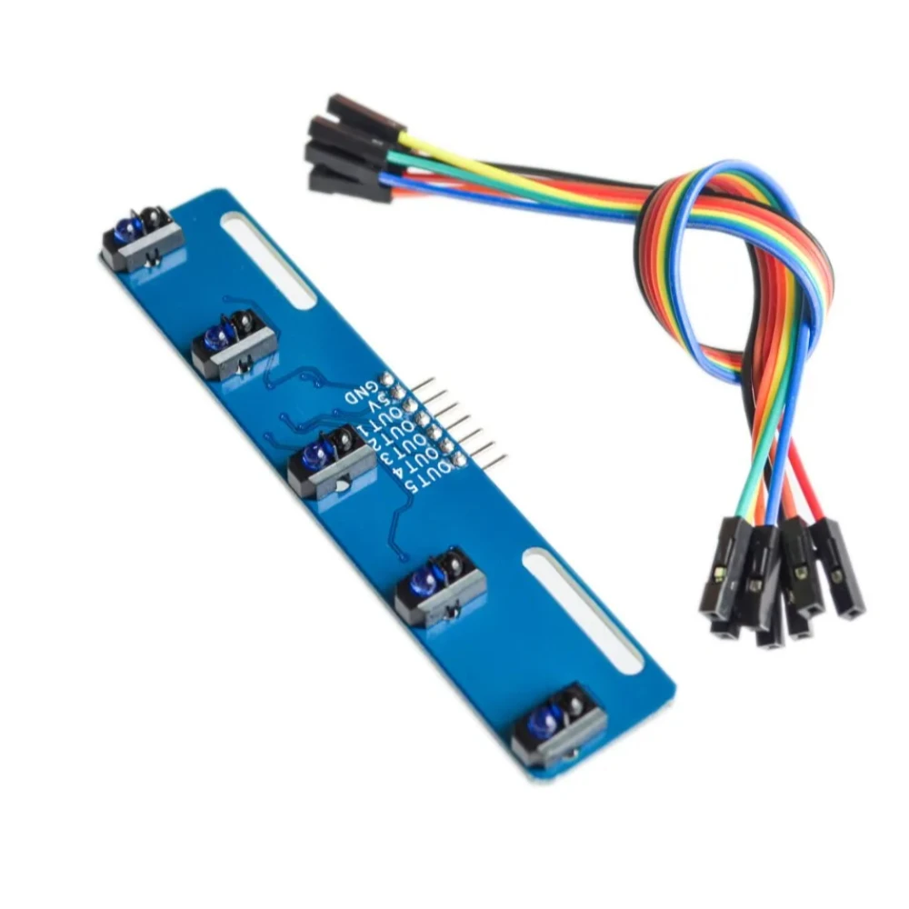 5-CHANNEL INFRARED TCRT5000L LINE TRACKING MODULE