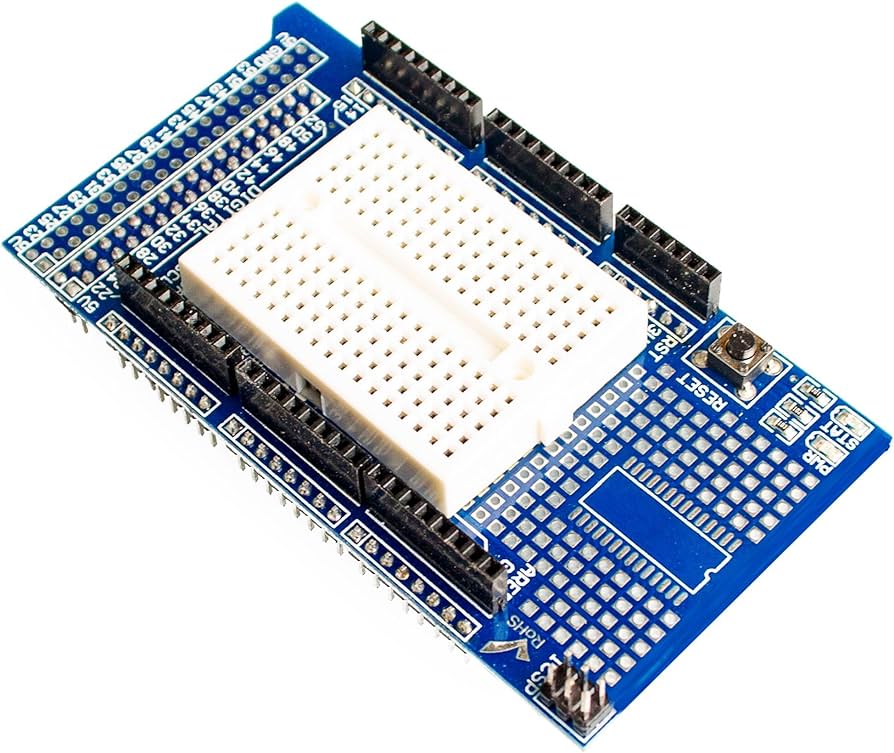SHIELD EXTENSION ARDUINO MEGA V3.0 DE PROTOTYPAGE avec Breadboard SYB-170