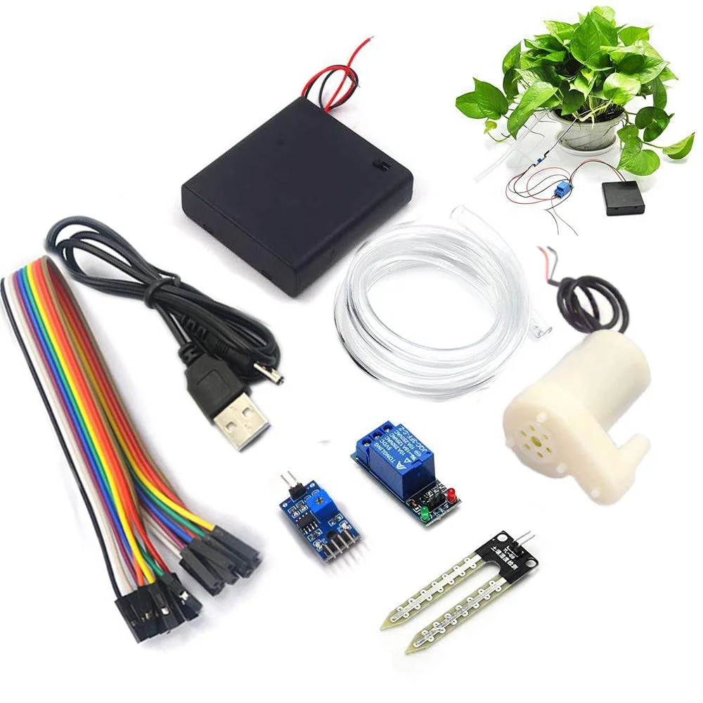 Kit d’irrigation avec détection automatique de l’humidité du sol, dessalage et pompage