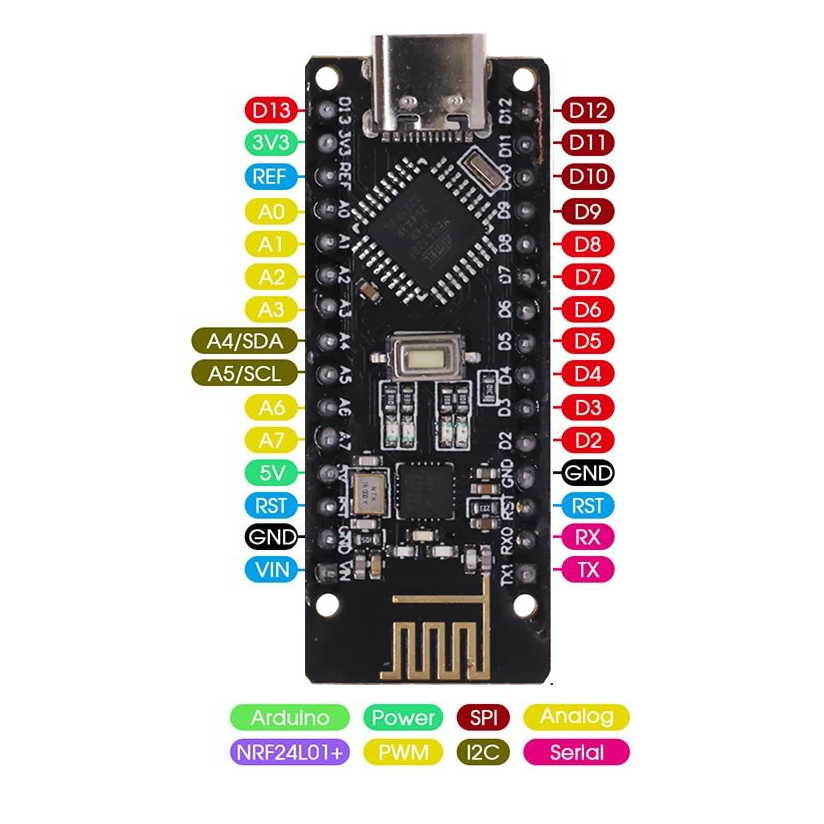 Arduino RF-NANO Integrated with NRF24L01 Wireless Module
