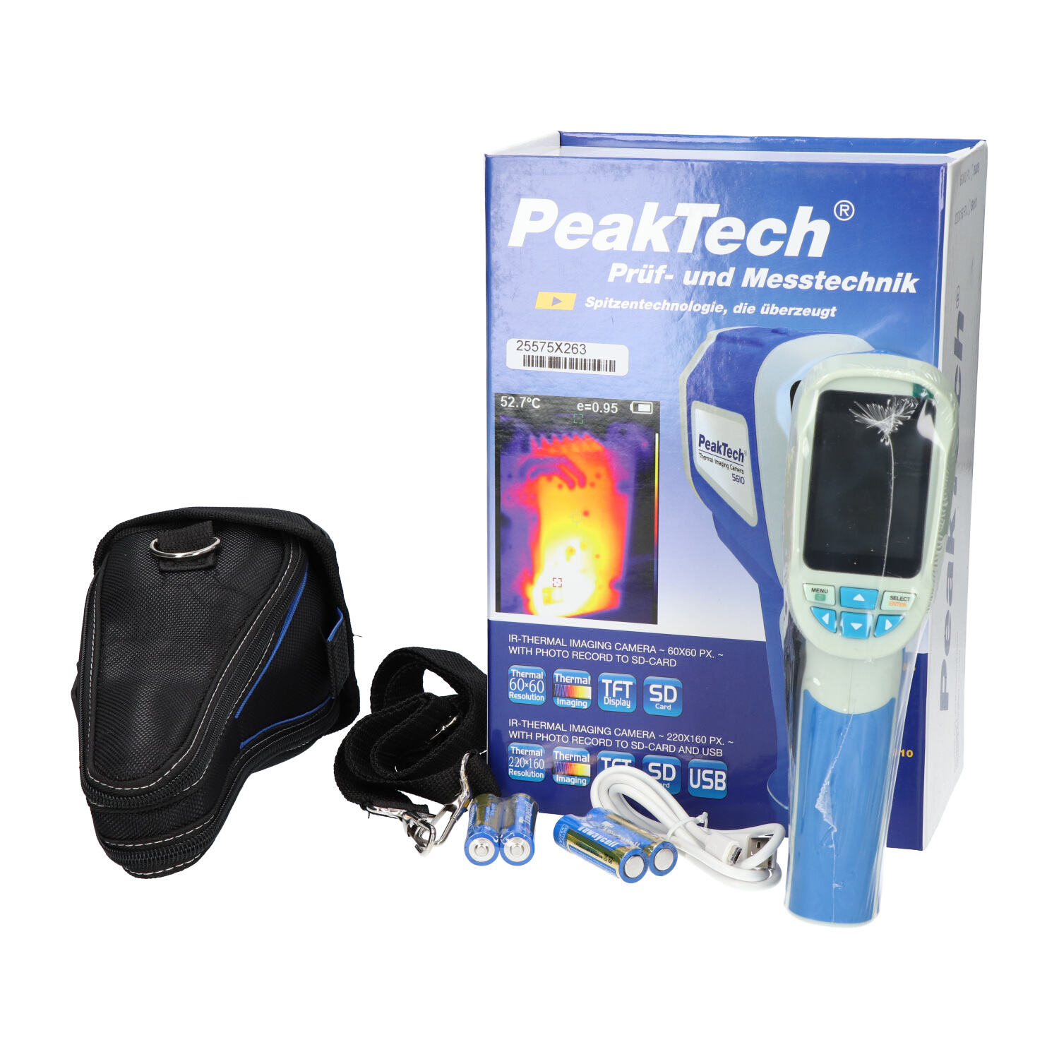 CAMERA THERMIQUE PORTABLE PEAKTECH 5610A 220x160px. -20°C … +300°C