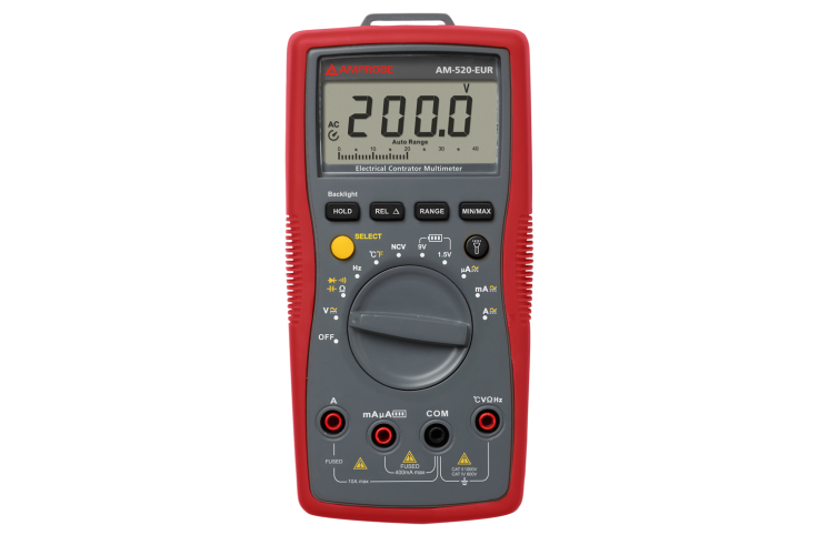 AM-535-EUR MULTIMETRE True RMS AMPROBE 20A ac Max, 20A dc Max, 600V ac Max