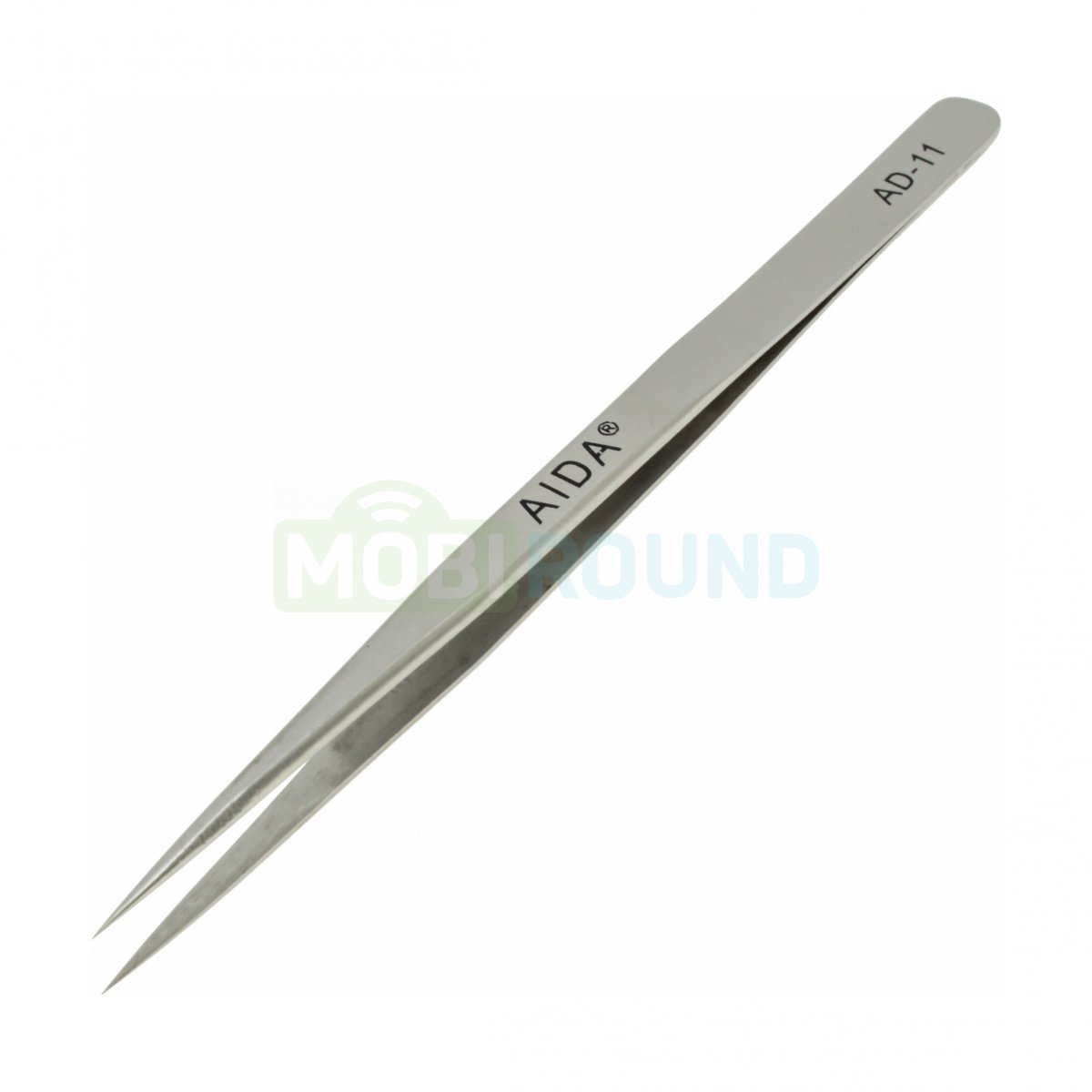 Pince Brucelles fine pour composant SMD AIDA, AD-11 Droite 140mm