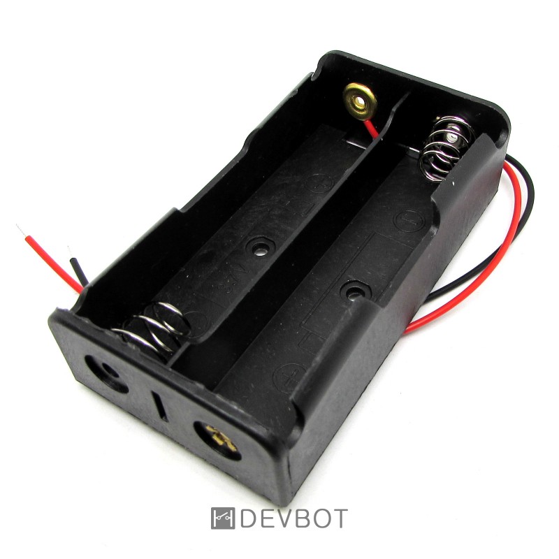 SUPPORT COUPLEUR DE 2 PILES LITHIUM ( 2 X 18650 )