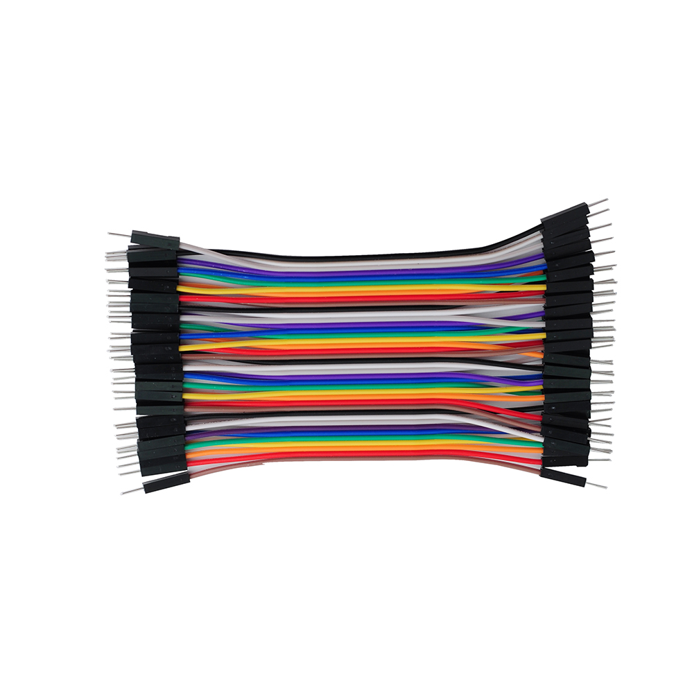 FIL DE CONNEXION MALE / MALE 10cm LOT ( 40 ) Fils