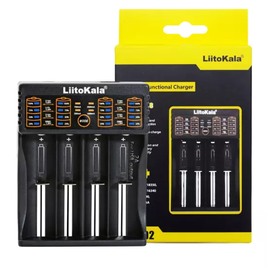 Lii-402 Chargeur de Batteries Ni-Mh Ni-Cd Li-ion Li-Fe METAMA