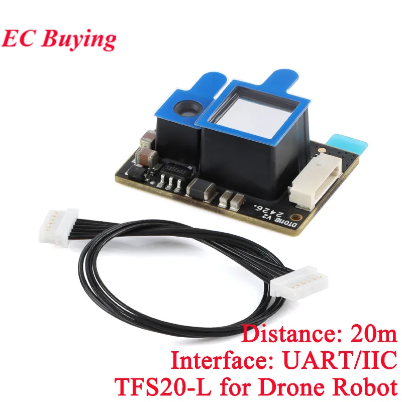 TFS20-L Capteur LiDAR à distance unique ToF – 20 m pour Arduino – DFRobot