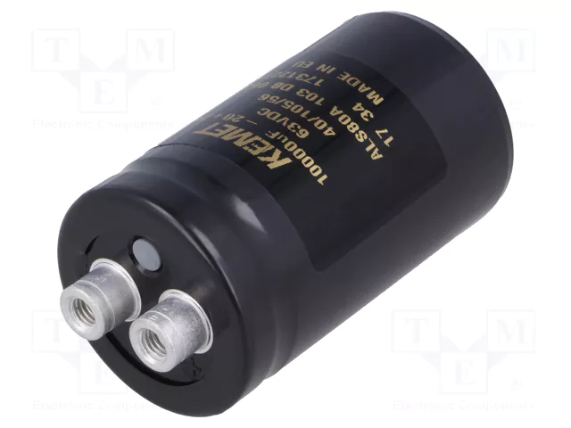 Condensateur Chimique 10000UF 63V ( 10KMF/63V/7A/80X35 COMPACT ROHS )