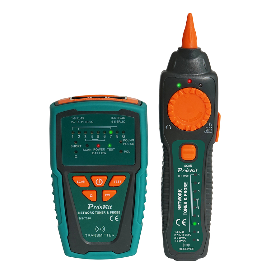 MT-7028 Kit de Toner et Sonde Réseau pour l’Installation et la Maintenance des Câbles Audio/Vidéo et TV Toutes Conditions Météorologiques