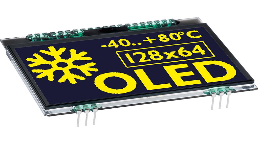 EA OLEDL128-6GGADISPLAY VISIONS-Display OLED AFFICHEUR