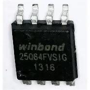 25Q64JVS 64MB SOIC-8 Mémoire Flash Dual/Quad SPI Winbond