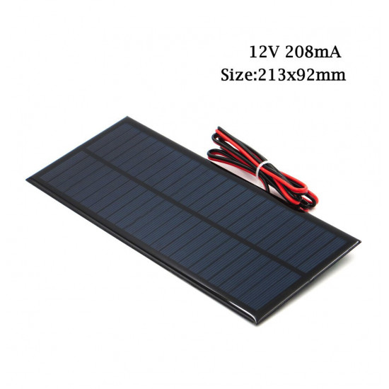 MODULE PANNEAU SOLAIRE 12V 2.5W .213*92MM