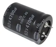 4700UF 63VDC 25X50mm Condensateur Chimique snap-in