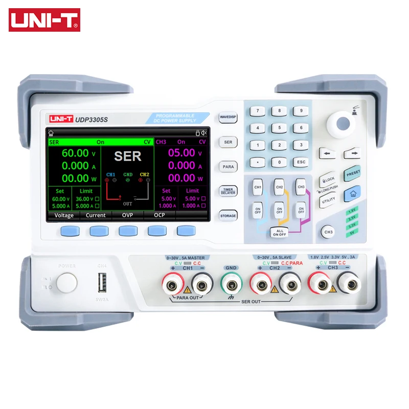 UDP3305S ALIMENTATION PROGRAMMABLE 4CH 32 V 5A 6V3A 5V / 2A UNI-T