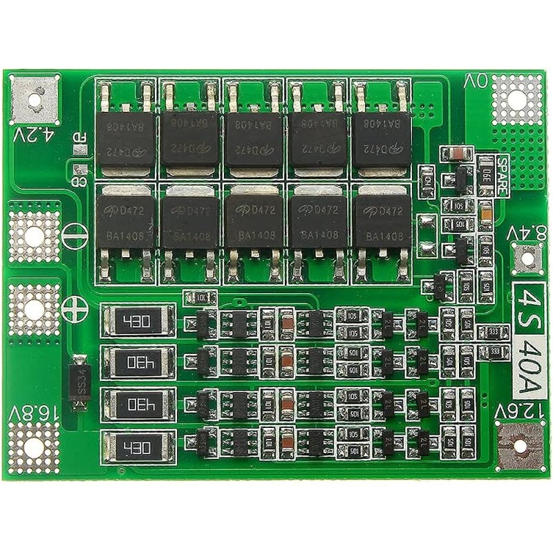 BMS 4S 40A 16.8V Chargeur de Batteries Lithium-ion 18650