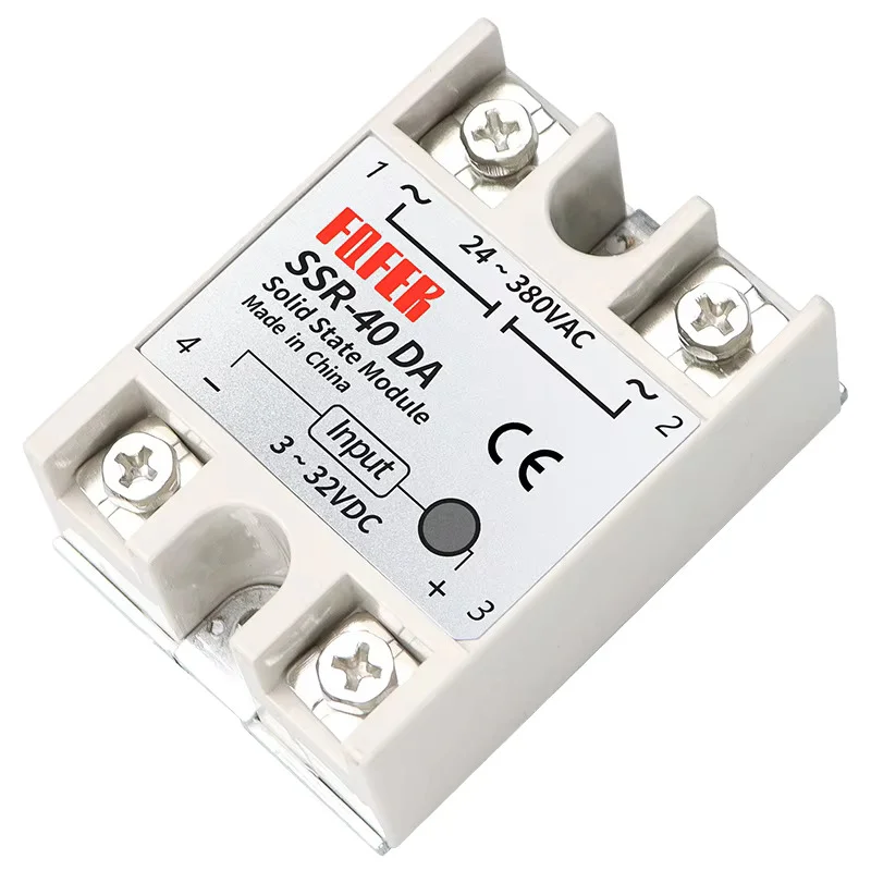 SSR-40DA MODULE Relais STATIQUE SSR-40DA (3-32Vdc / 24-380VAc)