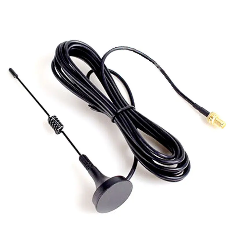 Antenne Tête Suceuse 3M SMA (pour Sim900A Sim908 ) 850/900/1800/1900MHz and 2.4GHz