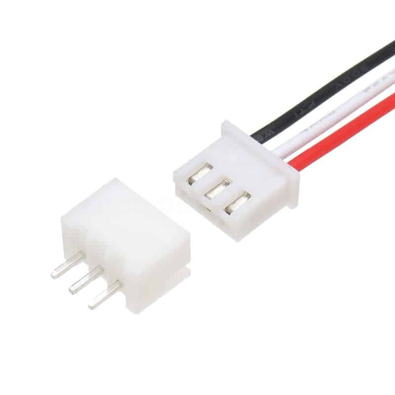 CONNECTEUR JST MÂLE FEMELLE XH2.54MM 3P 26AWG 30CM