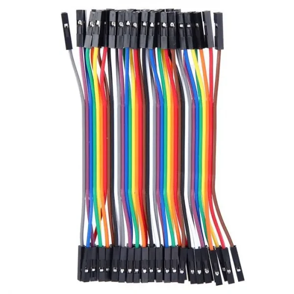 FIL DE CONNEXION FEMELLE / FEMELLE 10cm LOT ( 40 ) fils