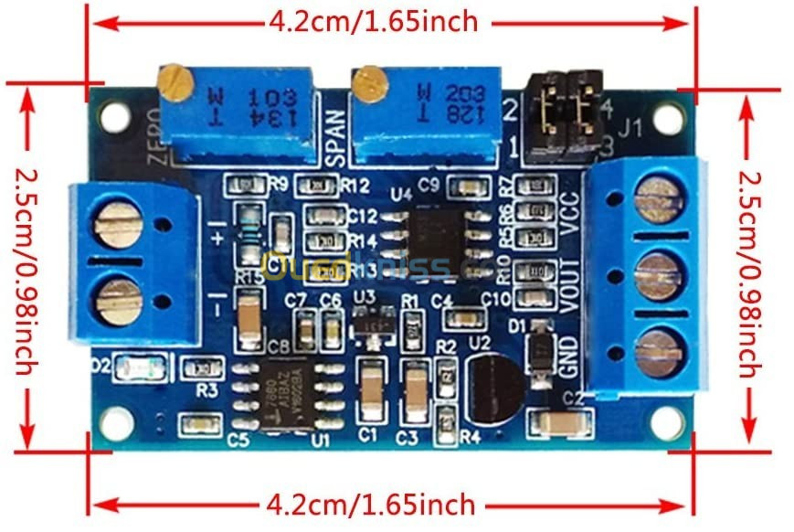 MODULE CONVERTISSEUR 0-10V 4-20mA