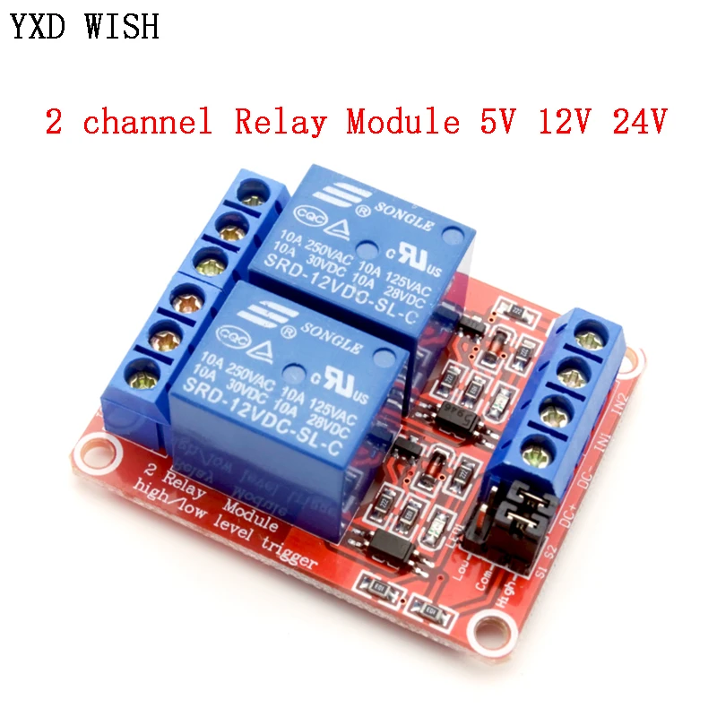 MODULE 2 RELAIS 5VDC 10A