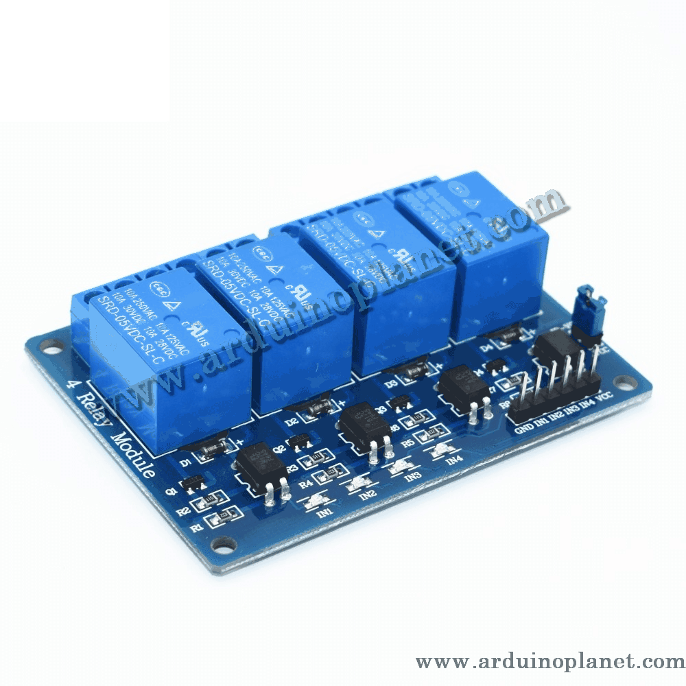 MODULE 4 RELAIS 5VDC 10A