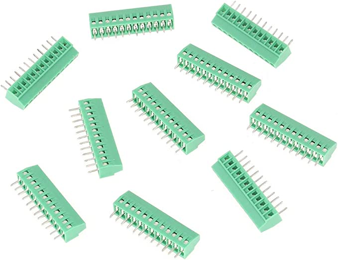 BORNIER A VIS 8 CONTACTS 10A 300V 5.08 VERT
