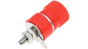 FICHE BANANE FEMELLE 4MM Non ISOLE 60V 24A ROUGE
