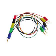 CORDON BANANE 2mm MALE / MALE 50cm ROUGE