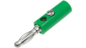 FICHE BANANE MALE 4MM 30V 32A VERT
