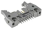 CONNECTEUR HE10 16 CONTACTS VERTICAL GRIS