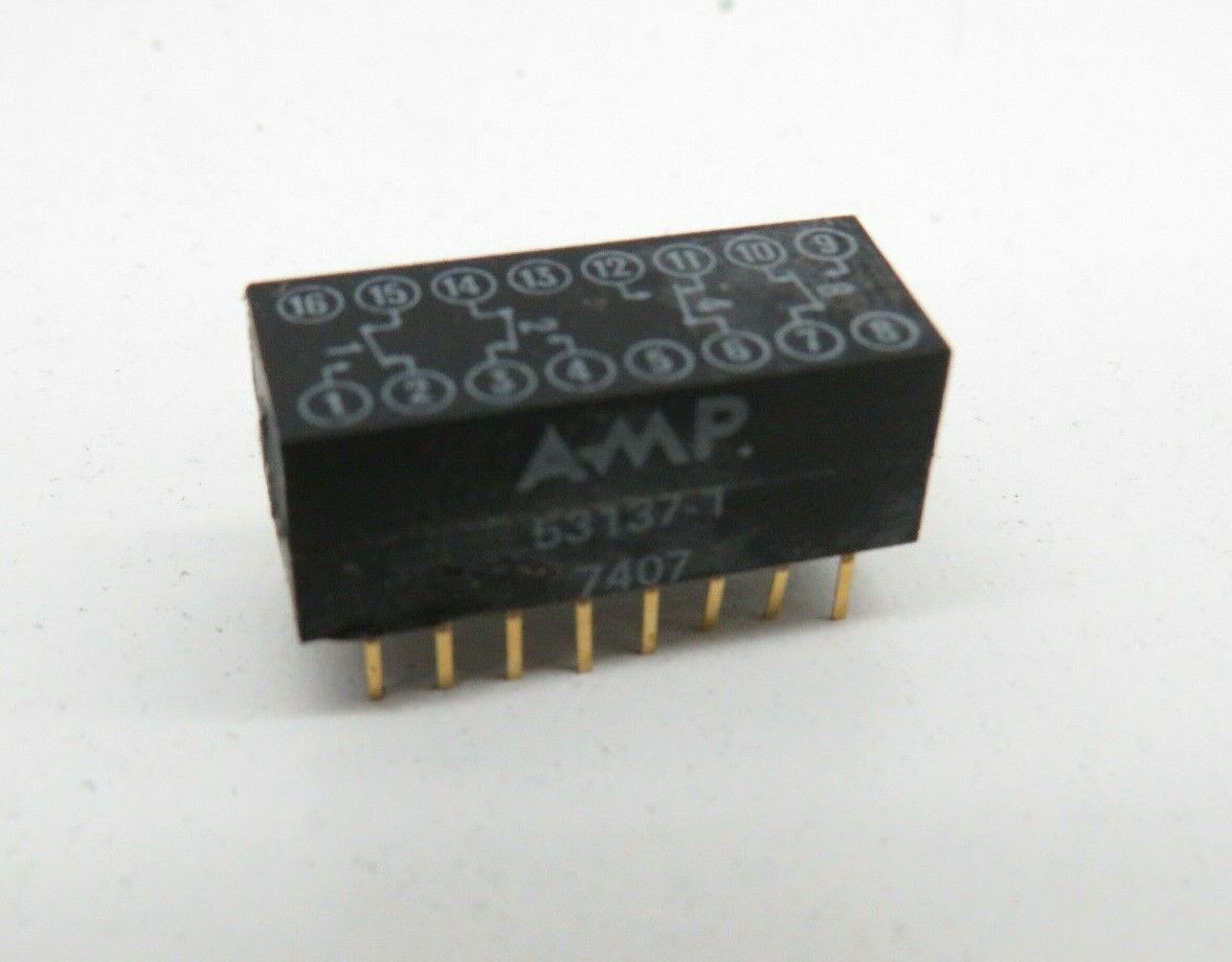 AMP53137-1 Commutateur DIP rotatif à relais double en ligne 16 broches