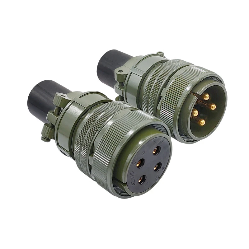 CONNECTEUR DE SPECIFICATION MILITAIRE 4 CONTACTS MALE ET FEMELLE G.MODEL