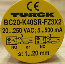 TURCK NI20-K40SR-FZ3X 20-250VAC CAPTEUR INDUCTIVE INDUSTRIEL