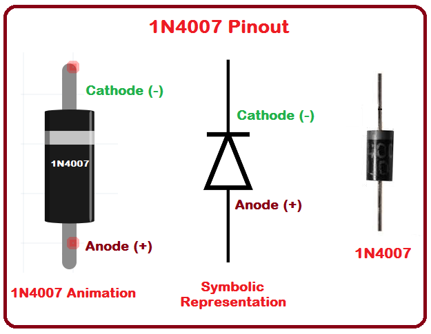 مخطط الأرجل - 1N4007 Diode